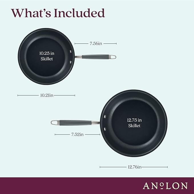 Anolon Advanced Home Hard-Anodized Nonstick Skillets - Image 2