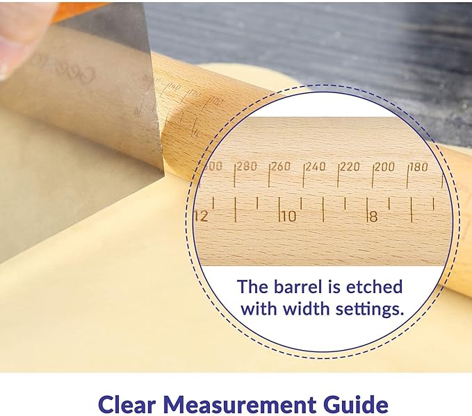 Geesta Adjustable Wood Rolling Pin - Image 4
