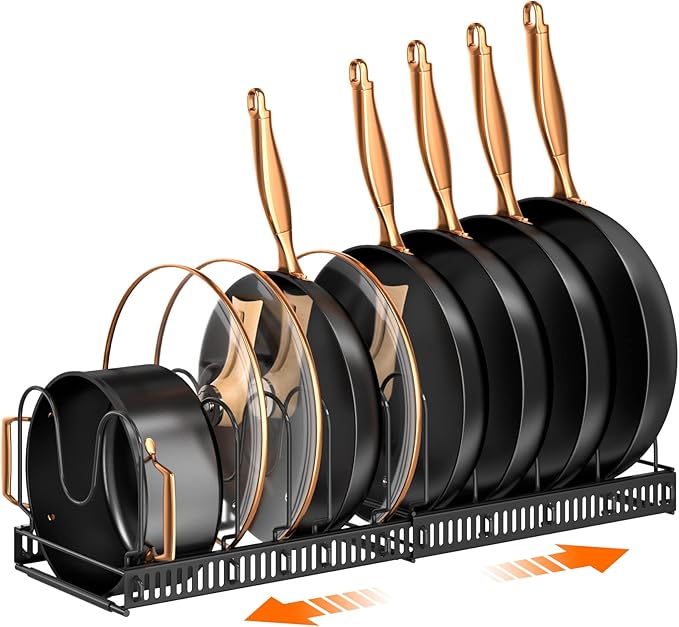 MUDEELA Pots and Pans Organizer Rack by MUDEELA
