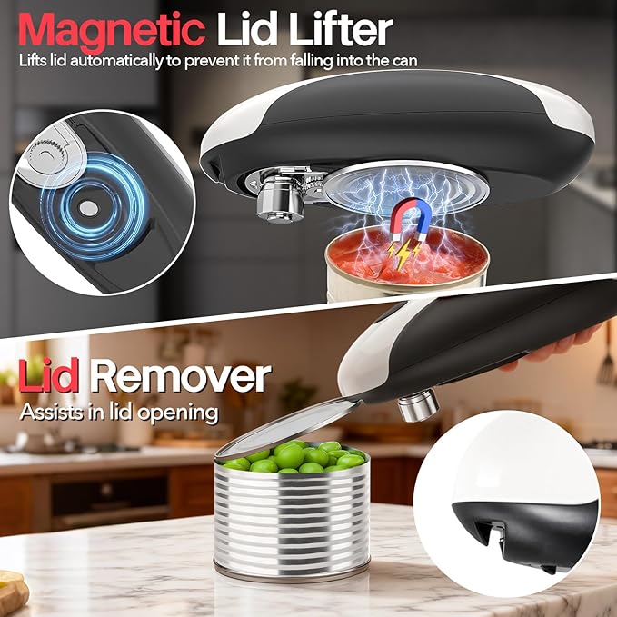 YARRAMATE Electric Can Opener, One Touch Rechargeable Automatic Can Openers - Image 5
