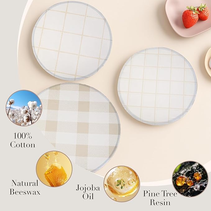 Tirphy Reusable Bowl Covers for Bread Proofing - Image 4