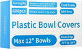 100 Boxed Bowl Covers Bread Proofing Plastic Wrap by FAYLONGSKY