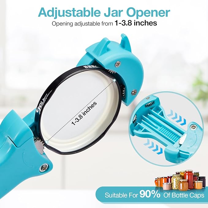 7-in-1 Jar Opener for Seniors – Magnetic adjustable Jar Opener & Bottle Opener - Image 3