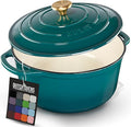Zulay Kitchen 5 Quart Enameled Cast Iron Dutch Oven Pot by ZulayKitchen
