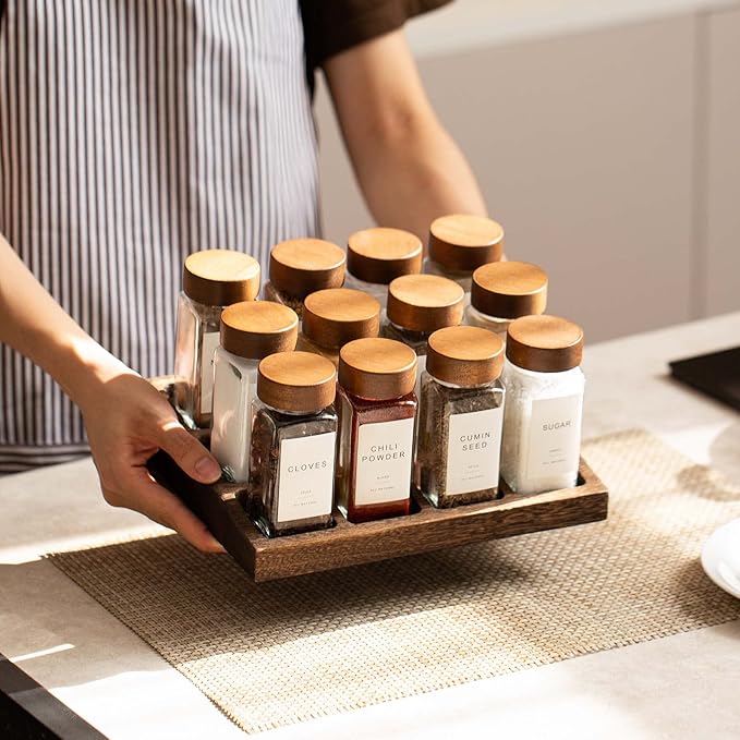Yangbaga 24Pcs Glass Spice Jars - Image 5