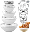 Patelai 10 Pcs Bowl Covers Reusable in 5 Size Stretch Cloth Fabric Elastic Food by Patelai