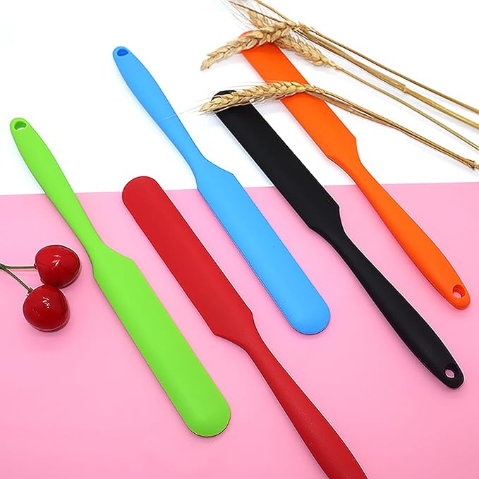 5 Pcs Silicone Jar Spatulas, Sourdough Spatula - Image 2