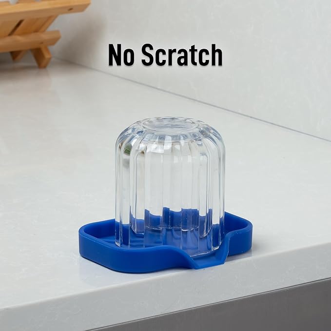 Zulay Kitchen Small Silicone Sponge Holder – Space-Saving Sink Organizer Tray - Image 7