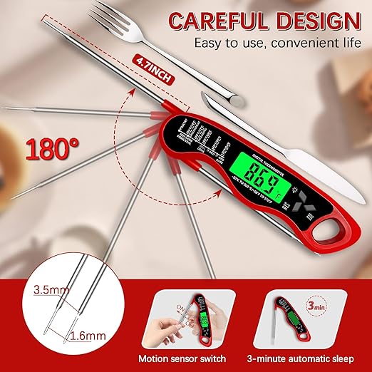 Meat Thermometer Digital，IP67 Waterproof Cooking Thermometer - Image 5