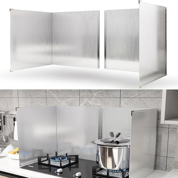 2 PCS Stove Grease Splatter Screens Guard | Range Backsplash Splatter Guard by Hora+Retozar
