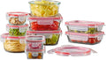 Pyrex Freshlock Mixed Sized Airtight Glass Food Storage Container Set, Non Toxic by Pyrex