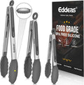 Kitchen Tongs with Silicone Tips by Eddeas