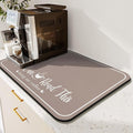Coffee Bar Mat for Countertops 18inx24in, Absorbent Hide Stain Anti-Slip Cafe by Kuyig+Home