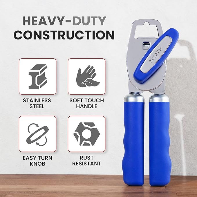 Zulay Kitchen Heavy Duty Stainless Steel Can Opener Manual - Image 3