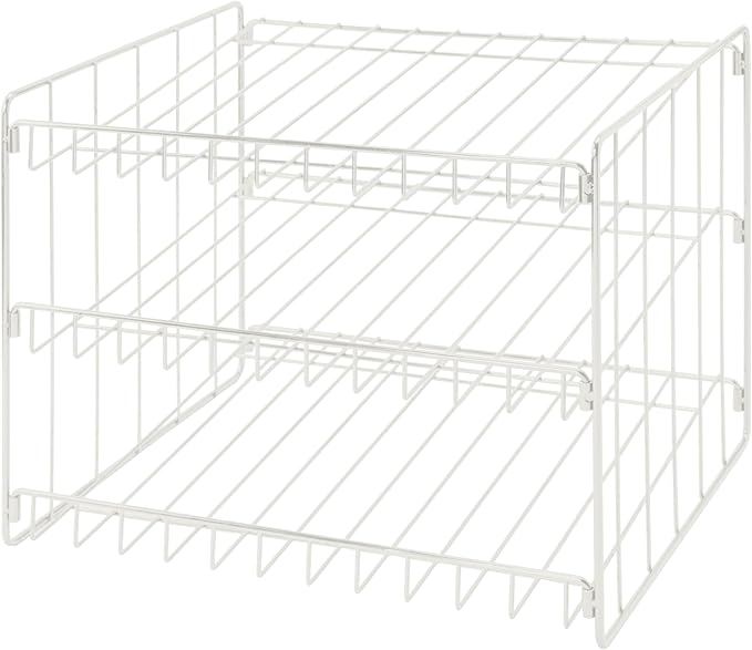 Kitchen Details 3 Tier Can Storage Organizer Rack in White by KitchenDetails