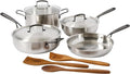 Babish 10-Piece Professional Tri-Ply Non-Toxic Pots and Pans Cookware Set – by Babish