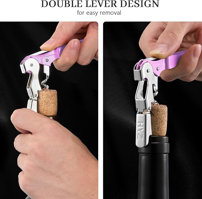 HYZ 2-Pack Wine Opener Waiter Corkscrew, Professional Wine Key - Image 3
