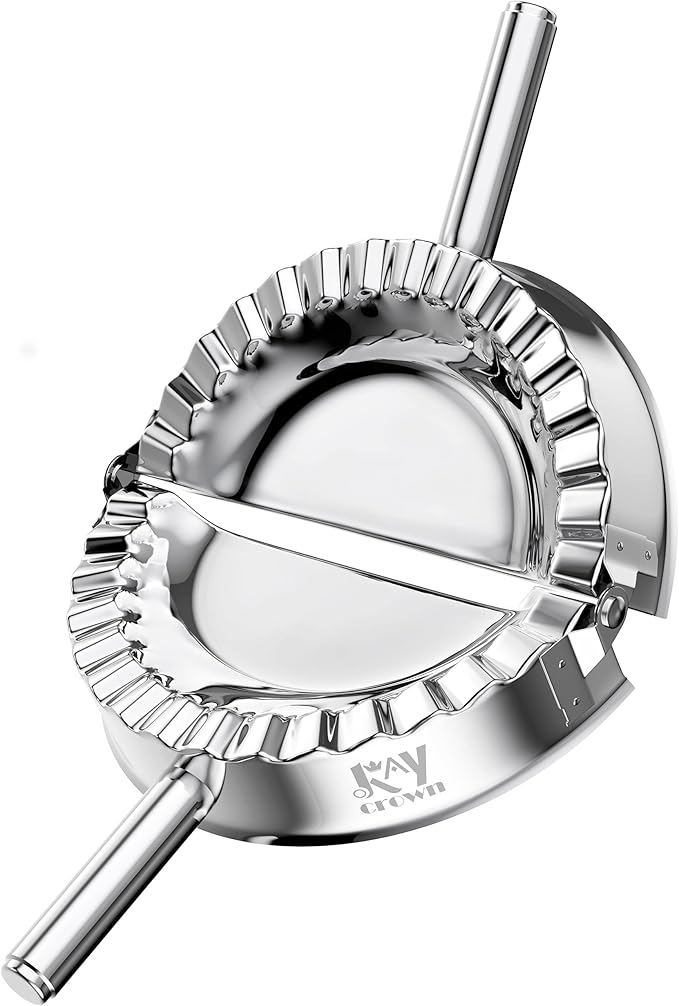 KAYCROWN 6 Inch Empanada Press, Stainless Steel Dumpling Maker Dough Cutter by KAYCROWN