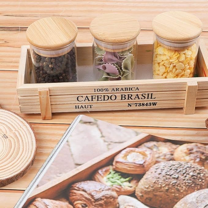 20 Pcs Glass Spice Jars with Airtight Bamboo Lids, Labels and Pen, 2.5oz Mini - Image 8