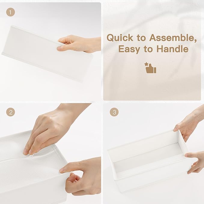 Criusia Drawer Organizer Clothes, 24 Pack Dresser Organizer - Image 9