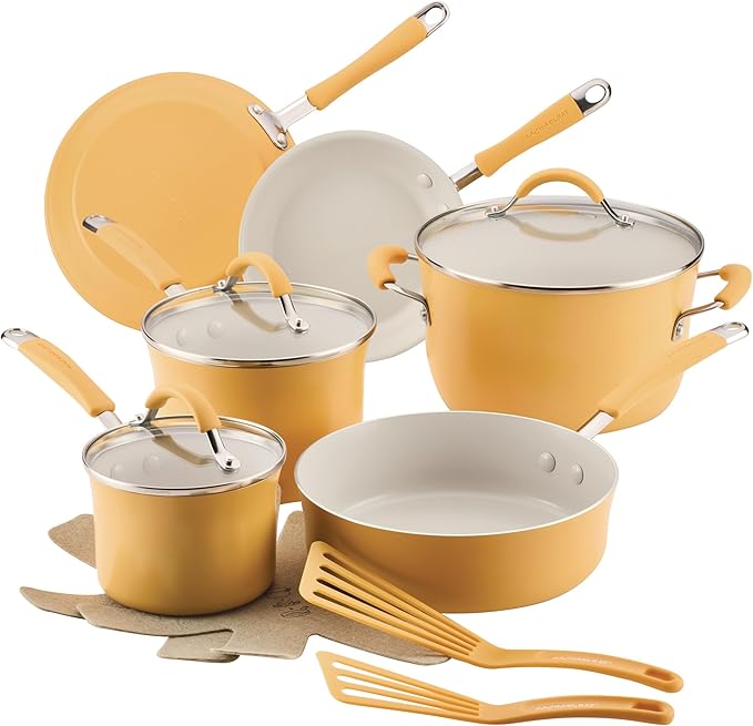 Rachael Ray Cucina Ceramic Cookware Set by RachaelRayKitchenware