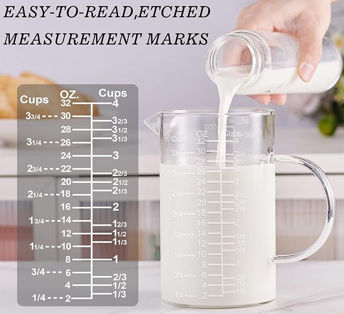 Ackers Etched Graduated Glass Measuring Cup - Image 4