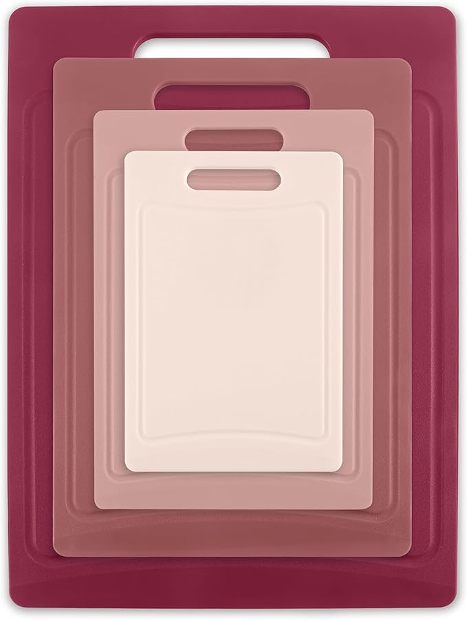 COOK WITH COLOR Non-Slip Cutting Board Set – Kitchen Essentials with Easy Grip - Image 7
