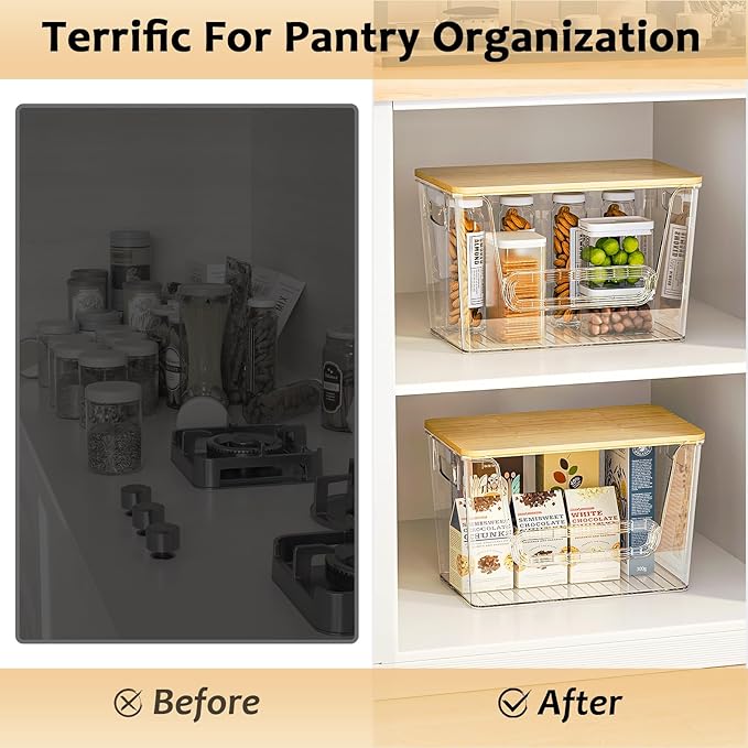 Delamu 3 Pack Pantry Organizers and Storage, Trash Bag Dispenser - Image 5
