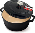 MUELLER HOME 7.5 QT Enameled Cast Iron Dutch Oven, Heavy-Duty, Oven-Safe up to by MUELLERHOME