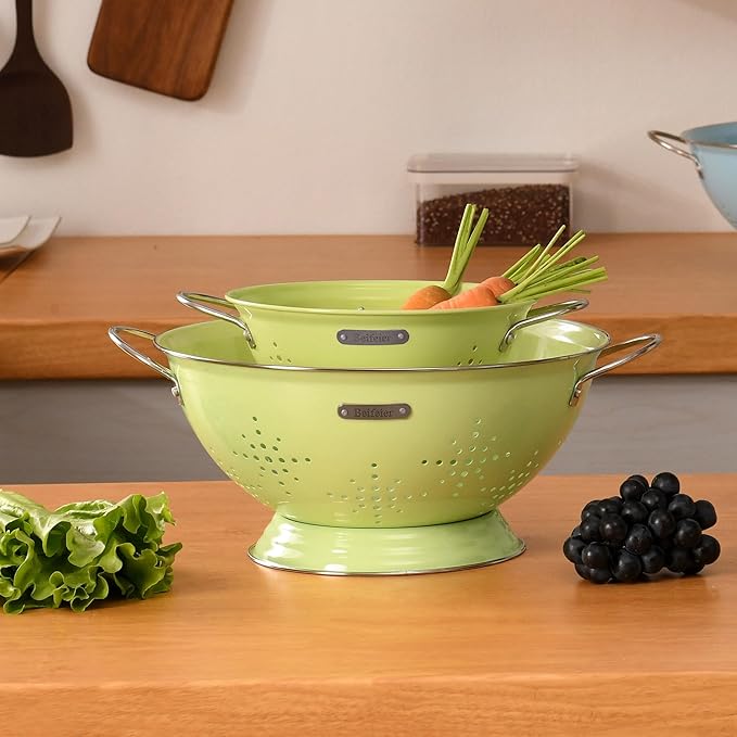 Metal Colander 2 Pack, Strainer Bowel - Image 7