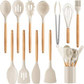 Silicone Cooking Utensil Set, Nonstick 446°F Heat-Resistant Cookware Kitchen by Unknown