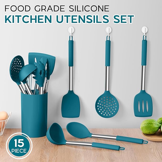 15pcs Kitchen Cooking Utensils Set - Image 3