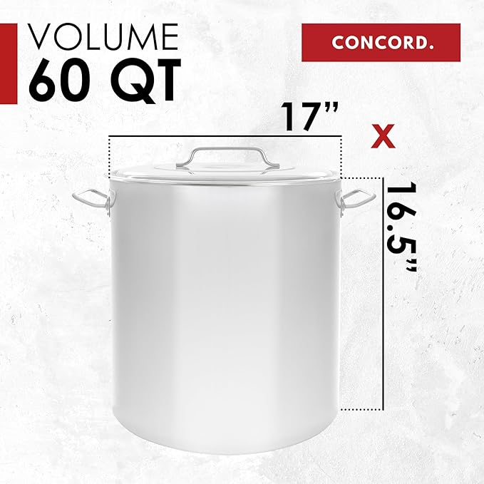 Concord Cookware Stainless Steel Stock Pot Kettle - Image 5