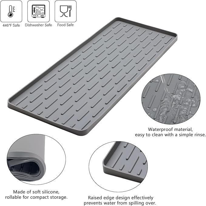 Silicone Coffee Mat, Eco-friendly, Hygienic Drying Pad, Leak-Proof and Non-Slip - Image 3