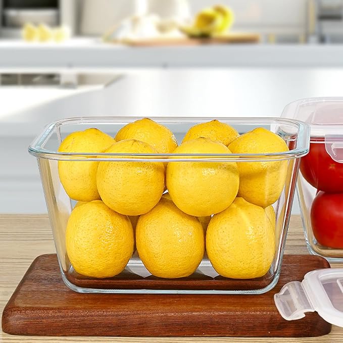 2 Pack Large Glass Storage Containers - Image 5