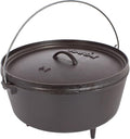 Lodge 10 Quart Pre-Seasoned Cast Iron Camp Dutch Oven by Lodge