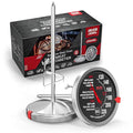 AWLKIM 2 Pack Stainless Steel Meat Thermometer, Safe Leave in Oven, 2.5-in by AWKLIM