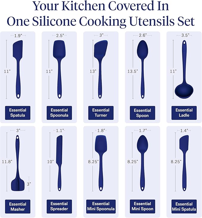 GIR: Get It Right 10-Piece Silicone Essentials Kitchen utensils set - Image 3