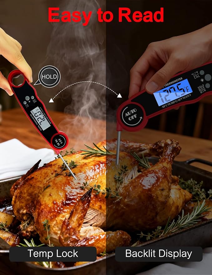 Meat Thermometer Digital, Instant Read Food Thermometer - Image 3