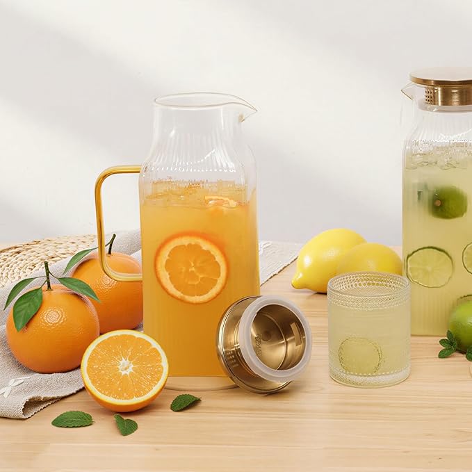 2 Pack 68oz/2 Liter Square Glass Pitcher - Image 7