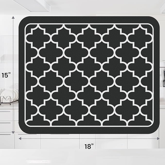 WISELIFE Dish Drying Mat Super Absorbent Drying Mat Large Dish Drying Mats - Image 3