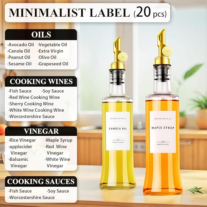 Olive Oil Dispenser Bottles for Kitchen - Image 5