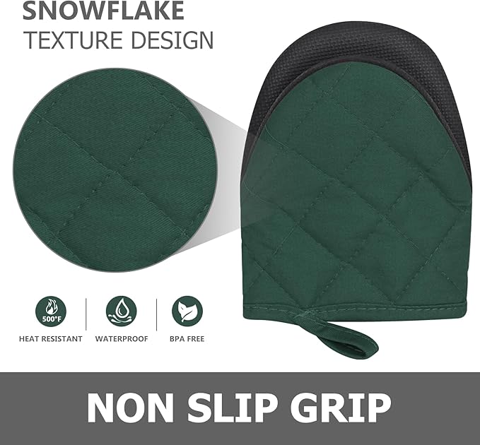 1 Pair Short Oven Mitts - Image 5
