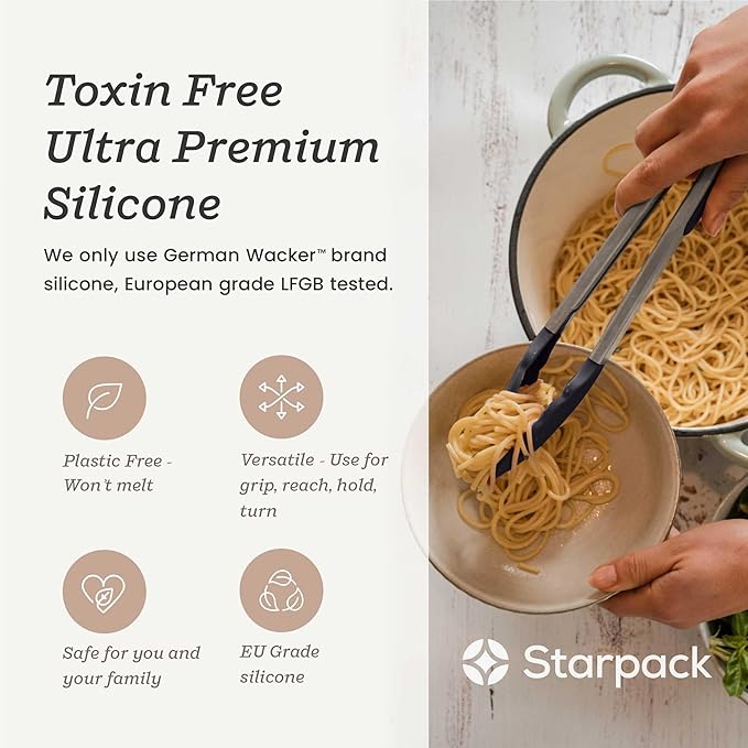 StarPack Premium Silicone Kitchen Tongs 12-Inch - Image 6