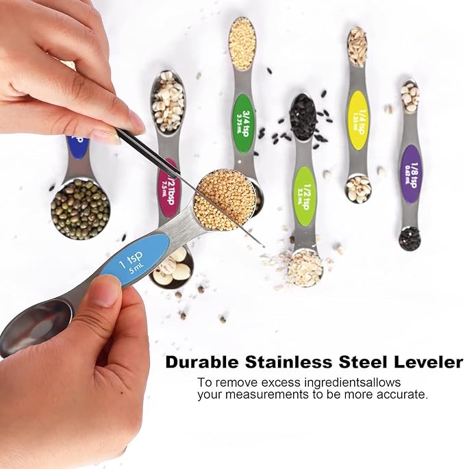 Multicolor Magnetic Measuring Spoons Set - Image 4