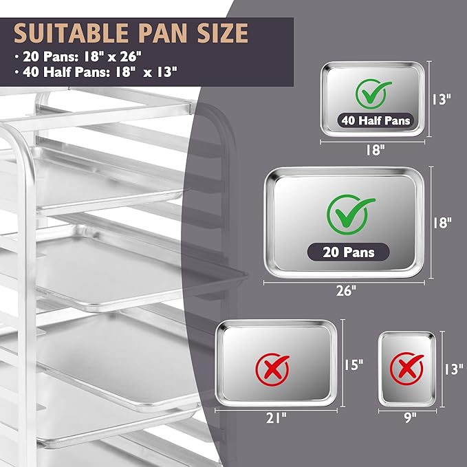 Bun Pan Rack, 20 Tier Bakery Rack - Image 4