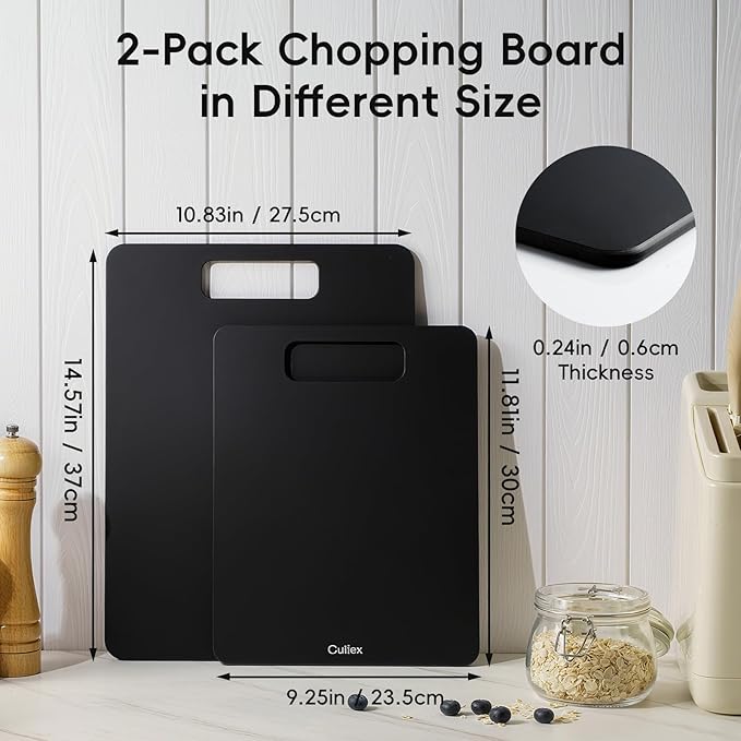 Wood Fiber Cutting Board Set of 2, Dishwasher Safe, Non-Toxic Cutting Board - Image 5