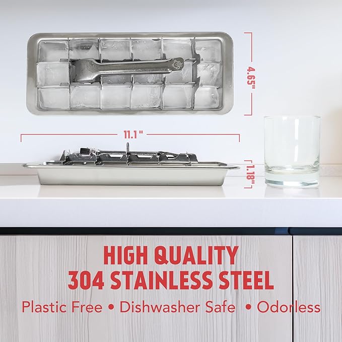 Stainless Steel Ice Cube Tray - Image 6
