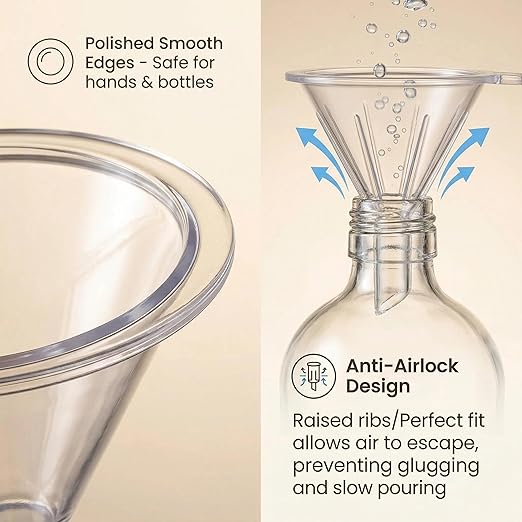 Mini Funnels Set, Small Clear Plastic Funnel - Image 5