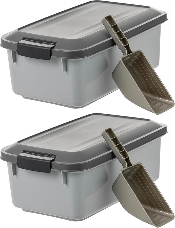 IRIS USA WeatherPro Airtight Pet Food Storage Container, Dog Cat Bird and Other - Image 6